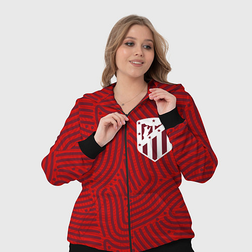 Женский костюм Atletico Madrid отпечатки / 3D-Черный – фото 3