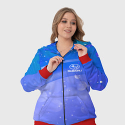 Женский 3D-костюм Субару - sport, цвет: 3D-красный — фото 2