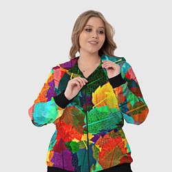 Женский 3D-костюм Colored leaves, цвет: 3D-черный — фото 2