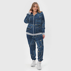 Женский 3D-костюм Джинсовка jeans, цвет: 3D-меланж — фото 2