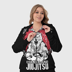 Женский 3D-костюм Jiu-Jitsu red sun Brazil, цвет: 3D-черный — фото 2