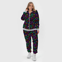 Женский 3D-костюм League Of Legends: Arcane neon logo, цвет: 3D-меланж — фото 2