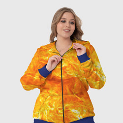 Женский 3D-костюм Бушующий огонь, цвет: 3D-синий — фото 2