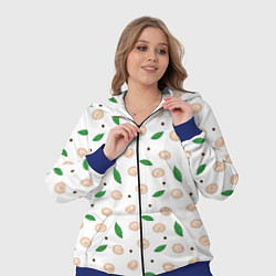 Женский 3D-костюм Пельмени с лавровым листом и перцем, цвет: 3D-синий — фото 2