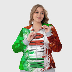Женский 3D-костюм Флаг Италии - кляксы, цвет: 3D-меланж — фото 2