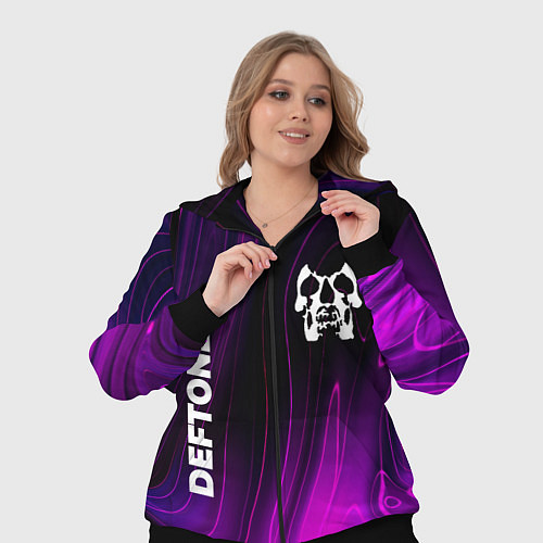 Женский костюм Deftones violet plasma / 3D-Черный – фото 3