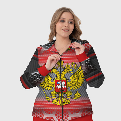 Женский костюм Россия будущего / 3D-Красный – фото 3