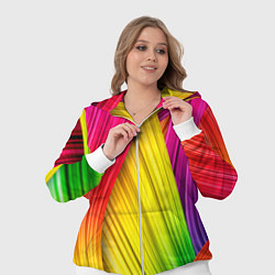 Женский 3D-костюм Multicolored ribbons, цвет: 3D-белый — фото 2
