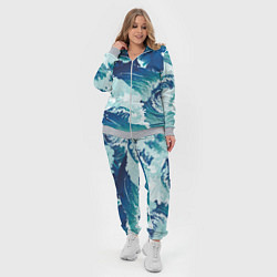Женский 3D-костюм Несущиеся морские волны, цвет: 3D-меланж — фото 2