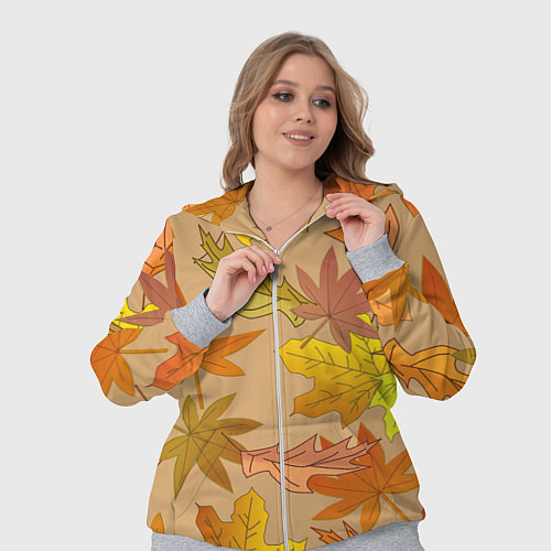 Женский костюм Осенняя атмосфера / 3D-Меланж – фото 3
