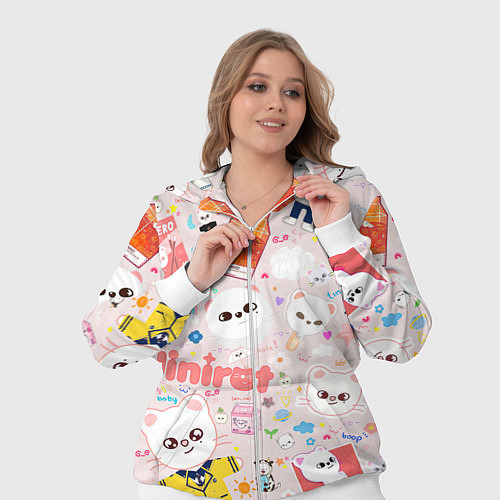 Женский костюм Skzoo Jinniret pattern cartoon avatar / 3D-Белый – фото 3