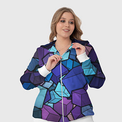 Женский 3D-костюм Цветные кубы, цвет: 3D-белый — фото 2