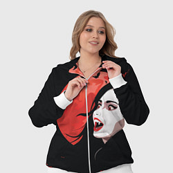 Женский 3D-костюм Вампирша на фоне красной луны, цвет: 3D-белый — фото 2