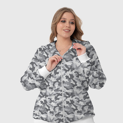 Женский костюм Камуфляж М-21 серый / 3D-Белый – фото 3