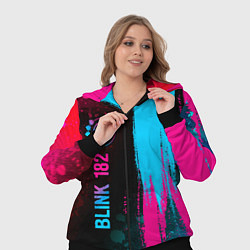 Женский 3D-костюм Blink 182 - neon gradient: по-вертикали, цвет: 3D-черный — фото 2