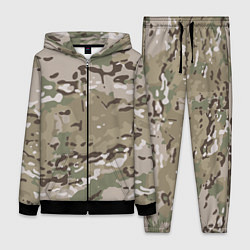 Женский 3D-костюм Камуфляж Multicam, цвет: 3D-черный