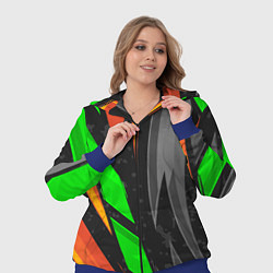 Женский 3D-костюм Абстракция, цвет: 3D-синий — фото 2