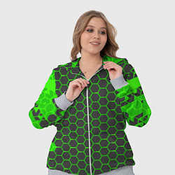 Женский 3D-костюм Зеленые плиты, цвет: 3D-меланж — фото 2