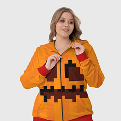 Женский 3D-костюм Тыква - Майнкрафт - Хеллоуин, цвет: 3D-красный — фото 2