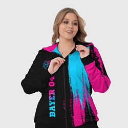 Женский 3D-костюм Bayer 04 - neon gradient: по-вертикали, цвет: 3D-черный — фото 2
