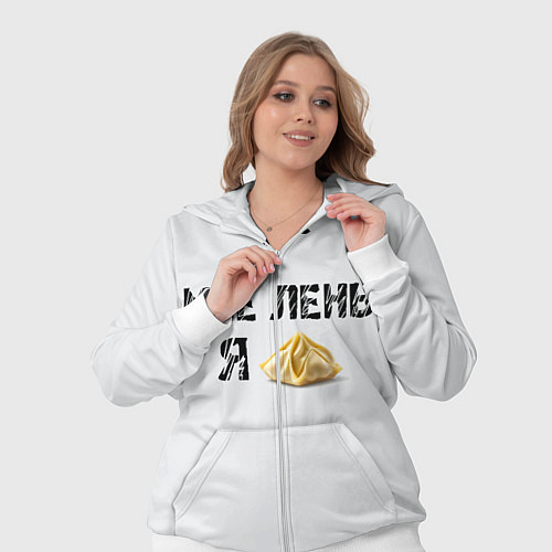 Женский костюм Мне лень, я пельмень / 3D-Белый – фото 3