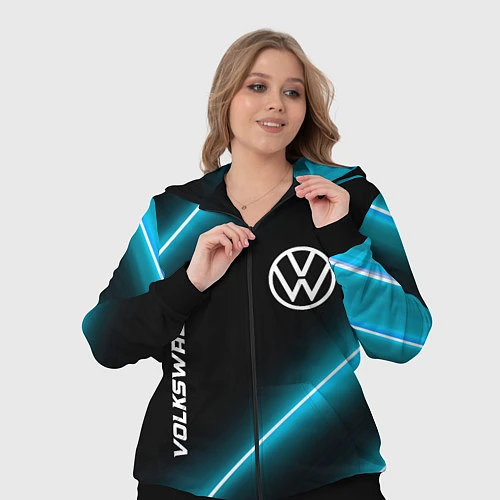 Женский костюм Volkswagen неоновые лампы / 3D-Черный – фото 3