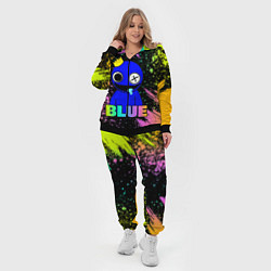 Женский 3D-костюм Rainbow Friends - Blue, цвет: 3D-черный — фото 2