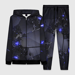 Женский 3D-костюм Неоновые плиты, взрыв, цвет: 3D-черный