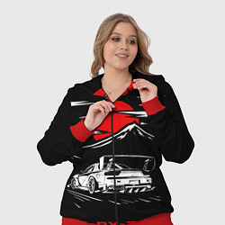 Женский 3D-костюм Мазда RX - 7 JDM Style, цвет: 3D-красный — фото 2