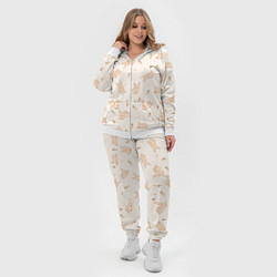 Женский 3D-костюм Милый кролик паттерн, цвет: 3D-белый — фото 2