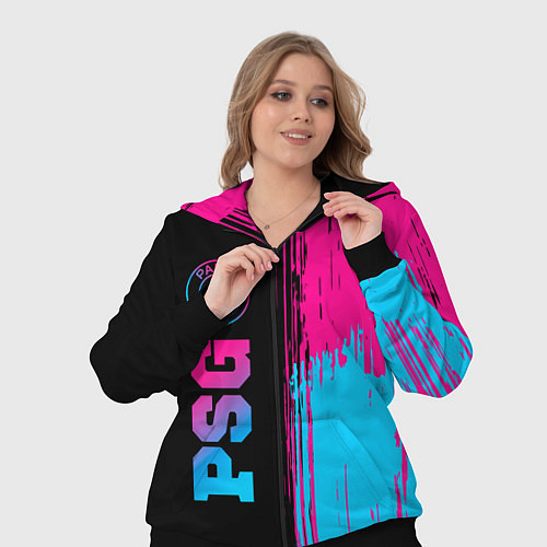 Женский костюм PSG - neon gradient: по-вертикали / 3D-Черный – фото 3