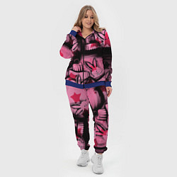 Женский 3D-костюм Новогодние игрушки зайки и звезды, цвет: 3D-синий — фото 2