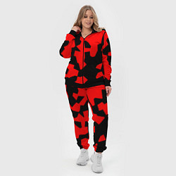 Женский 3D-костюм Черно-красный авторский арт, цвет: 3D-черный — фото 2