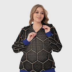 Женский 3D-костюм Metalic carbon, цвет: 3D-синий — фото 2