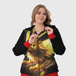 Женский 3D-костюм Покемон Джолтеон и молния, цвет: 3D-красный — фото 2