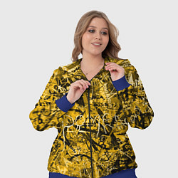Женский 3D-костюм Желтый хаос, цвет: 3D-синий — фото 2