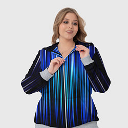 Женский 3D-костюм Neon line stripes, цвет: 3D-меланж — фото 2