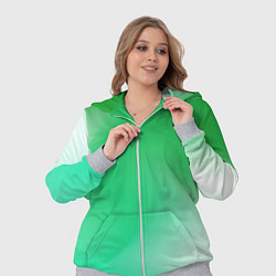 Женский 3D-костюм Градиент зеленый, цвет: 3D-меланж — фото 2