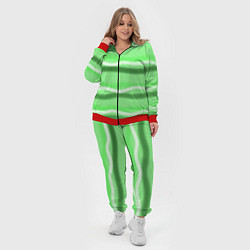 Женский 3D-костюм Зеленые волны, цвет: 3D-красный — фото 2