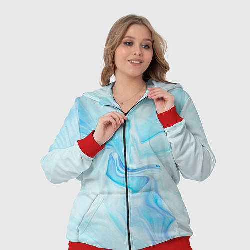 Женский костюм Ледяной туман / 3D-Красный – фото 3