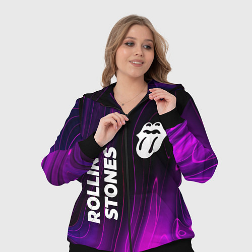 Женский костюм Rolling Stones violet plasma / 3D-Черный – фото 3