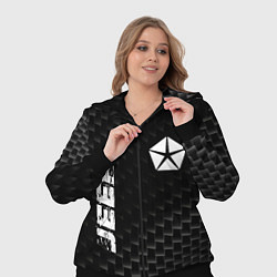 Женский 3D-костюм Jeep карбоновый фон, цвет: 3D-черный — фото 2