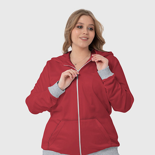 Женский костюм Красный тренд 2023 / 3D-Меланж – фото 3