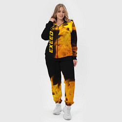 Женский 3D-костюм Exeed - gold gradient: по-вертикали, цвет: 3D-черный — фото 2
