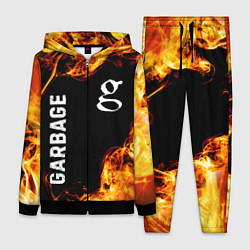 Женский 3D-костюм Garbage и пылающий огонь, цвет: 3D-черный