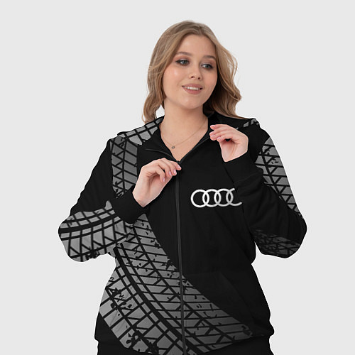 Женский костюм Audi tire tracks / 3D-Черный – фото 3
