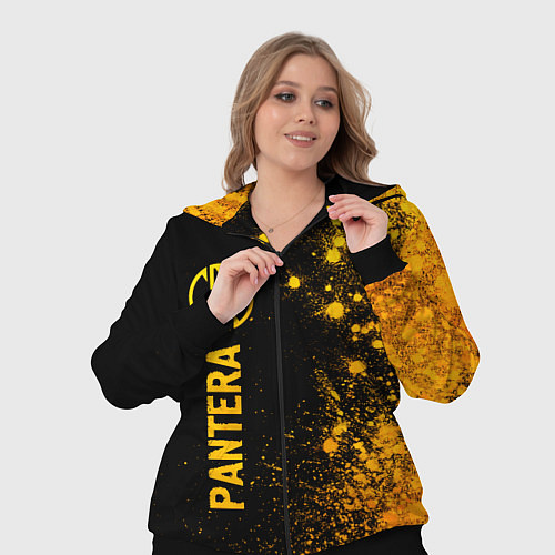 Женский костюм Pantera - gold gradient: по-вертикали / 3D-Черный – фото 3
