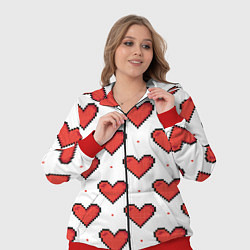 Женский 3D-костюм Pixel heart, цвет: 3D-красный — фото 2