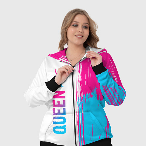 Женский костюм Queen neon gradient style: по-вертикали / 3D-Черный – фото 3