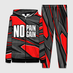 Женский костюм No pain no gain - красный